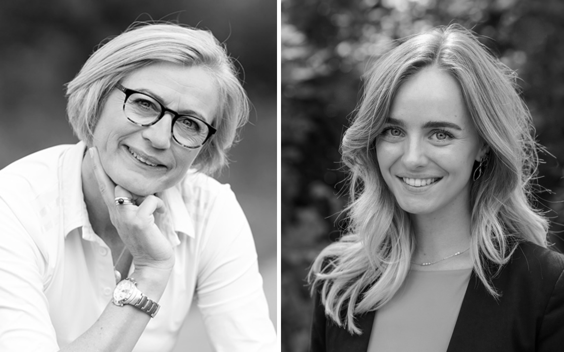 Carla van Hemert (links) en Sanne Eberhart (rechts)